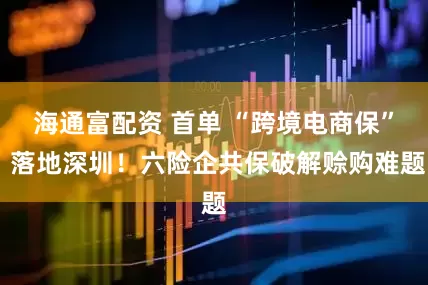 海通富配资 首单 “跨境电商保” 落地深圳！六险企共保破解赊购难题