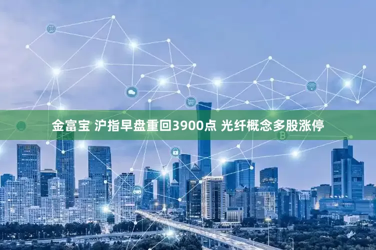 金富宝 沪指早盘重回3900点 光纤概念多股涨停